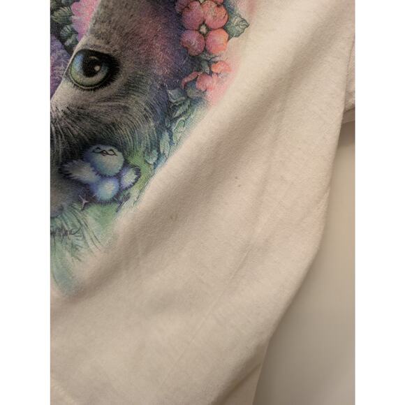 Vintage Fruit of the Loom Air Waves Kitten Tee Shirt Myrtle Beach SC Y2K 90s - Picture 4 of 6